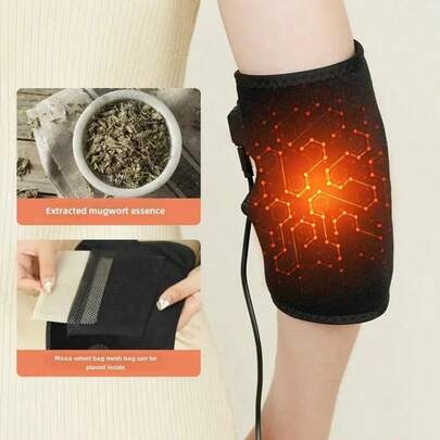 Soporte de codo con calefacción alimentado por USB, almohadilla de masaje de muñeca y brazo con relajación profunda, control de temperatura inteligente de 3 niveles