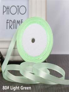 1 Roll 6mm-0.24inch 25 Yards Multi-Color Polyester Satin Ribbon, Solid Color Satin Ribbon Suitable For Gift Box Packaging, DIY Crafts, Wedding Party Decorations, High Density Handmade Weaving - 6mm Polyester Satin Ribbon - View 13