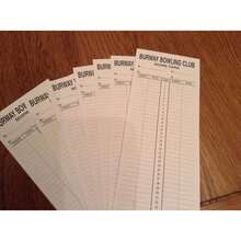 Double Sided Personalised Score Cards For 500 Bowls - Multicolor - View 2