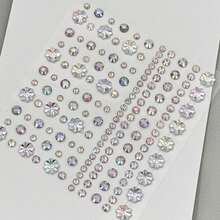 INS Style High-Quality Diamond Heart Stickers, DIY Asymmetrical Mini Diamond Stickers, Music Festival, Adhesive Diamond Stickers For Face & Eye Decoration, Laser Glitter Mini Stickers - Silver - View 12