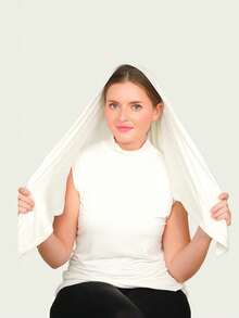 1pc Premium Instant Triangle Hijab, Crystal Linen Material, Self-Tie Design, Quick Wrap Without Slipping, No Undercap Needed, Suitable For Daily Wear, Prayer, And Outings - Triangular Scarf - View 22