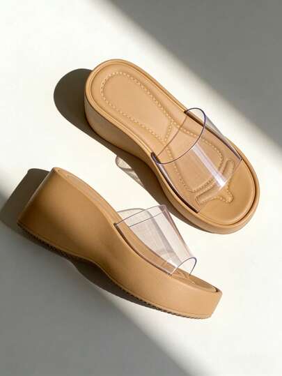 Giày đế cao mùa hè cho nữ, Giày đế dày cho nữ, Giày vải thanh lịch cho nữ, Sandal đế cao, Sandal thanh lịch cho nữ, Giày đế cao, Quà tặng Eid, Sandal cao gót, Sandal nữ, Sandal dành cho quý cô, Sandal đế dày, Sandal, Sandal đế dày cho nữ, Sandal đế cao cho nữ, Sandal màu nâu