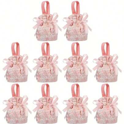 1/3/5-Piece Elegant Candy Bags, Perfect For Weddings, Simple Design Candy Bags, Premium Party Candy Bags, Luxury Fabric Bags