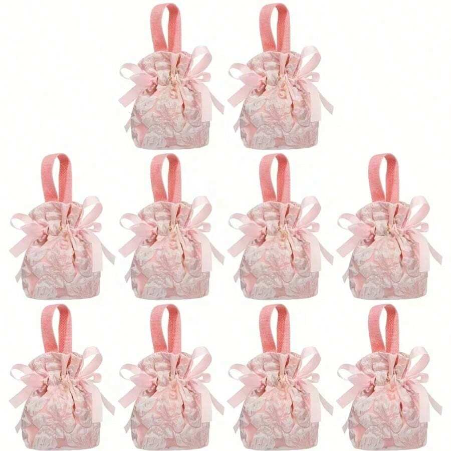 1/3/5-Piece Elegant Candy Bags, Perfect For Weddings, Simple Design Candy Bags, Premium Party Candy Bags, Luxury Fabric Bags