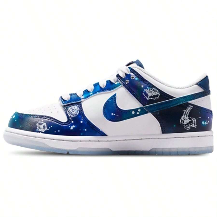 Nike Dunk Low Blue White Multi Kid's IM1448-100 - 星空藍 - 查看 1