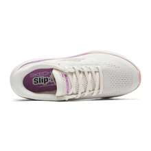 Skechers GLIDE STEP VORTEX 女士跑步鞋，结构化缓震跑步鞋，适合户外运动和跑步，舒适透气，货号：129825-NAT - 自然色 - 查看 4