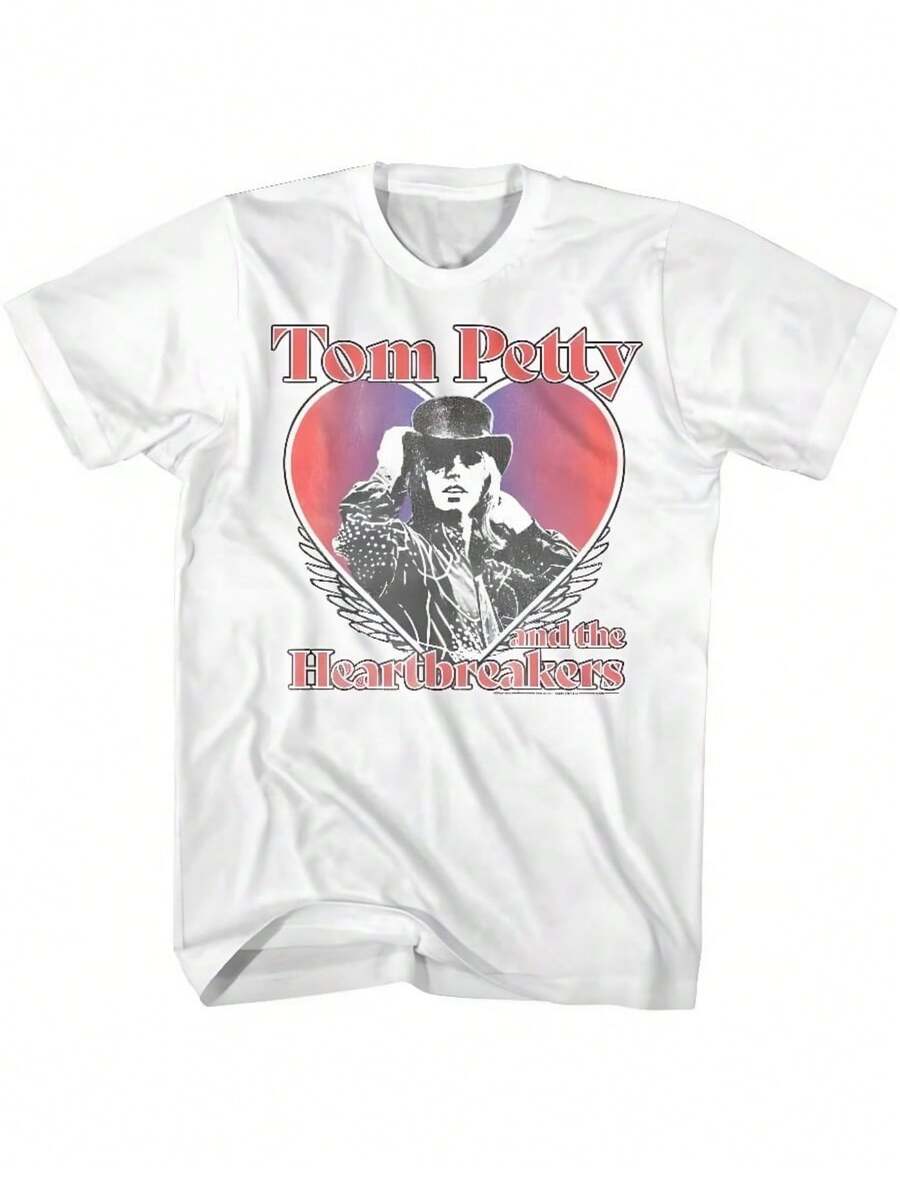 BREATHABLE COOL SUMMER Refreshing Summer Tom Pettys Damn The Torpedoes Clothing Pattern Printing Summer Luxury Brand Cot - 白色 - 查看 1