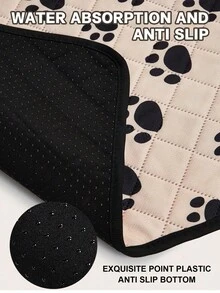 1pc Reusable Dog Pee Pad, Absorbent Waterproof Pet Training Pad, Washable - Apricot - View 4
