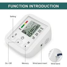 Digital Blood Pressure Monitor, Pulse Oximeter, And Thermometer With Pulse And Vital Signs Monitoring | Two Operating Modes, Large LED Display, Voice Prompts In Spanish - 阿爾卑斯灰 - 查看 3
