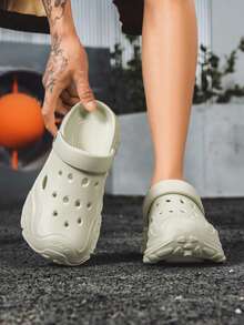 Giày nam đế dày EVA tiện dụng, kiểu dáng mới năm 2026, thích hợp cho hoạt động ngoài trời mùa hè, đi lại trong thành phố, bền chắc và chống trơn trượt. - Màu xanh Bạc hà - Xem 4