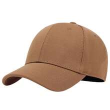 1pc Men's Solid Color Fully Enclosed Baseball Cap, Elastic Fashion Sports Hat, Outdoor Sun Protection Casual Hat For Spring, Autumn Travel, Beach Vacation - Multicolor - View 14
