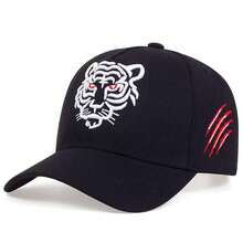 1pc Men's Tiger Embroidery Baseball Cap, Animal Pattern 5-Panel Adjustable Hat, Outdoor Sun Protection Casual Cap Suitable For Spring, Autumn, Travel, Beach, Party - Multicolor - View 14