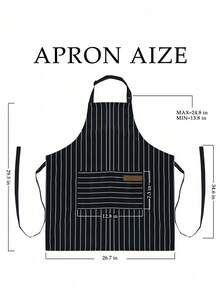 Unisex Cooking Aprons Adjustable Kitchen Bib Aprons For Women Men Chef Kitchen Cooking Aprons Cotton Polyester Blend Adjustable Bib Aprons Chef Aprons Baking Strap Aprons Chef Aprons Perfect For Restaurant BBQ And Painting Home Cooking Essentials - Multicolor - View 5
