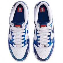 Nike Dunk Low Blue White Multi Kid's IM1448-100 - 星空藍 - 查看 3