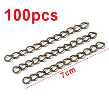 100条50毫米/70毫米金属延长链，无扣，可调节项链/手链链，适用于DIY珠宝制作 - 100pcs - 查看 12