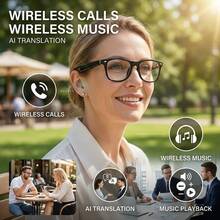 SENBONO Men's Smart Glasses With Wireless Call, Answer/Reject Call, Music Control, Volume Control, Wake-Up Voice, Remote Control Photography, AI Translation, Built-In Microphone, Smart Audio Glasses For Men Women, Suitable Birthday Gifts - View 5