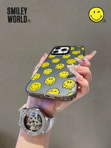 Smiley World SmileyWorld® | 1pc Shock-Absorbing Full Coverage TPU Material Phone Case, Cute Smiley Yellow Pattern, IMD Matte Finish, Compatible With IPhone 16, 15, 14, 13, 12, 11 Pro Max, Suitable For Holiday Gifts, Commuting, And Daily Drop Protection With Stylish Design - Multicolor - View 6