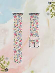 紮染花卉矽膠錶帶適用於男士與女士，相容於 38mm 40mm 41mm 42mm 44mm 45mm 46mm 49mm，相容於 Series Ultra/S11/S10/SE/8/7/6/5/4/3/2/1 - 彩色 - 查看 11