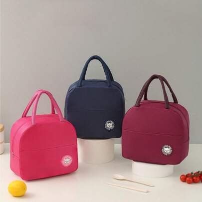 1 túi đựng cơm trưa cách nhiệt di động, túi giữ nhiệt đựng cơm trưa, túi đựng cơm bento cách nhiệt mang đi ngoài trời, thích hợp cho học sinh và nhân viên văn phòng mang theo bữa trưa, bữa tối, trái cây, đồ ăn nhẹ và đồ uống.