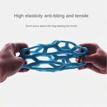 空心狗球，玩具空心弹力球，可爱狗狗动物咀嚼玩具训练塑料橡胶球，适合小型、中型和大型犬 - 彩色 - 查看 7