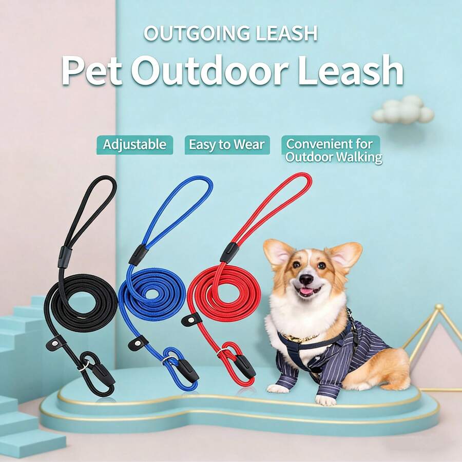 1 pieza Correa para mascotas a prueba de explosión - Correa para caminar perros - Resistente al desgarro - Altamente adecuada para pasear perros