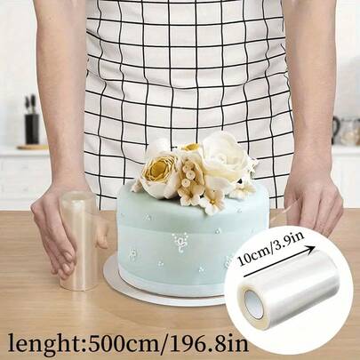 Birthday Cake Border - Create Delicious Cakes Effortlessly - Transparent Cake Collar - The Ideal Baking Accessory For Mousse, Chocolate & Pastry