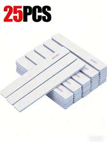 50pcs (80/80, 100/180) Coarse Grit Nail Files, Acrylic Nail Sanding Boards, Professional Manicure Tools, Suitable For Home & Salon, Durable & Washable - Multicolor - View 8