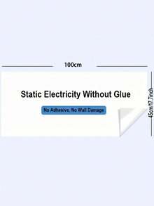 1片可擦写白板墙贴，不伤墙面。自制涂鸦画板，可移除可擦写。静电吸附白板贴纸。 - 多色 - 查看 2