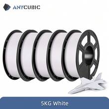 ANYCUBIC 5KG PLA Filament FDM 3D Printer 1.75mm 3D Printing Material Failment Kobra S1C K3C EU US Warehouse - 5KG Mia Trắng - Xem 10