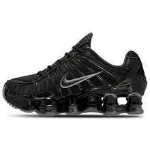 Nike Shox TL Black Max Orange Kid's IO4645-001 - 純黑色 - 查看 1