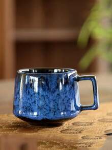 1pc 200ml Creative Ceramic Mug With Unique Reactive Glaze, Suitable For Breakfast, Water, Juice, Couples, Luxury Coffee, Latte Art, Beverage - Multicolor - View 15