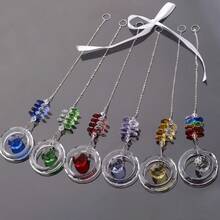 20mm Colorful Crystal Ball Vintage Crystal Pendant Rainbow Suncatcher Suitable For Window Decor, Garden Wind Chime Crafting - A - View 11