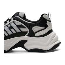 Adidas 休閒鞋XLG FIN PULSE日常舒適簡約休閒鞋2026日常通勤戶外運動旅行休閒老爹鞋 - 黑色/亮白/金屬銀 - 查看 7