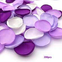100/200/500 Pcs Lavender Purple Silk Rose Petals Satin Flower Petals For Wedding Basket Table Centerpieces Aisle Runner Party Confetti Bridal Shower Dinner Wedding Decoration - View 9