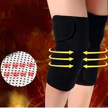 1 Pair Unisex Thick Fleece Knee Pads, Suitable For Skiing, Cycling And Running In Autumn And Winter - Black - View 5