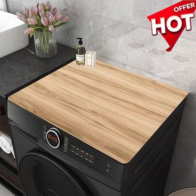 Washing Machine And Dryer Top Cover, Anti-Slip Dryer Top Protection Pad, Made Of Soft, Breathable, And Wear-Resistant Technical Fabric, Protects The Top Of The Washing Machine And Dryer, Blocks Dust And UV Rays, And Extends The Lifespan Of Appliances.