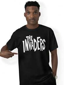 The Invaders T-Shirt Cult Clas-Sic Science Fiction Show 1967 Birthday Gift - Black - View 1