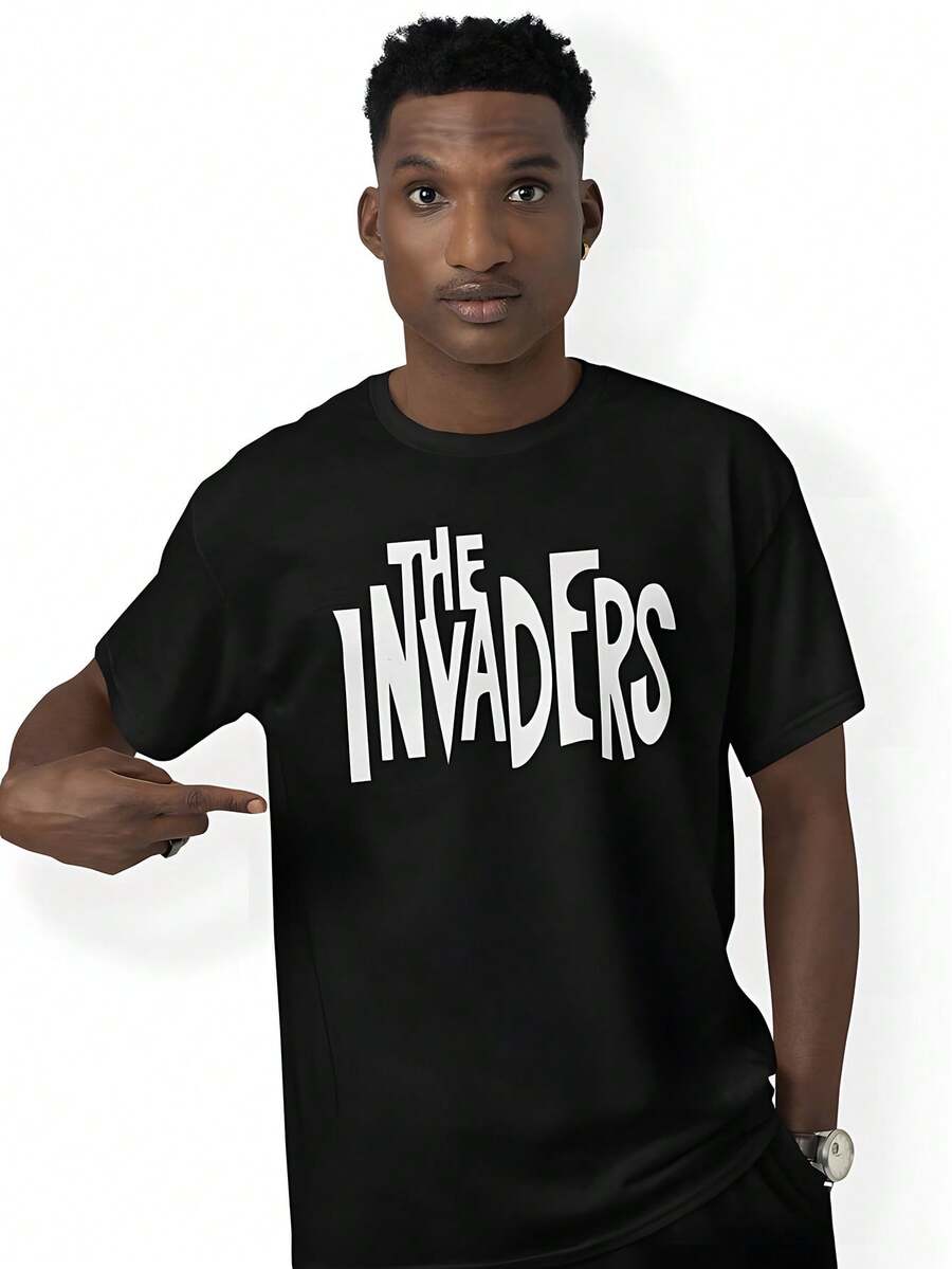 The Invaders T-Shirt Cult Clas-Sic Science Fiction Show 1967 Birthday Gift - Black - View 1