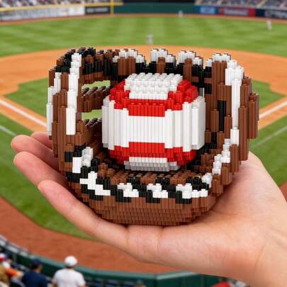 Bộ đồ chơi xếp hình găng tay bóng chày 1700 mảnh, thuộc dòng thể thao thường ngày, tự tay làm thủ công, trang trí nhà cửa, bàn làm việc, trò chơi lắp ráp gia đình vui nhộn, thích hợp cho các dịp lễ, sinh nhật, Lễ Tạ ơn, Ngày Valentine, Lễ Phục sinh, Halloween, Giáng sinh, quà tặng hoàn hảo, dành cho lứa tuổi 14 trở lên | Nhiều màu sắc, chất liệu PP bền, phù hợp cho cả nam và nữ.