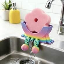 2026 New Creative 3D Printed Sponge Holder With Drainage Holes, Cute And Functional Sponge Rack For Kitchen Sink And Countertop, Plastic Storage Organizer, Kitchen Decor And Lovely Ornament, Ideal Gift - Multicolor - View 2