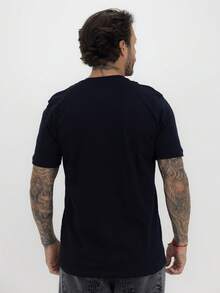 Men's Super Cotton Basic Plain T-Shirt - - màu đen - Xem 5