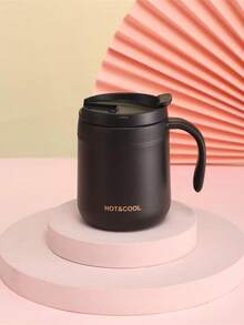 Stainless Steel Double-Layer Coffee Mug, Office Cup, Gift - Multicolor - View 3