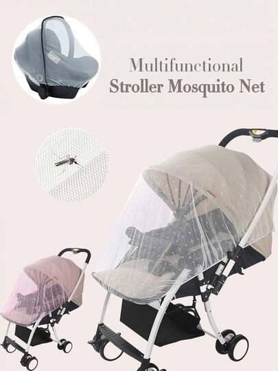 Summer Infant Stroller Mosquito Net, Universal Full Coverage Portable Foldable Baby Carriage Mosquito Net