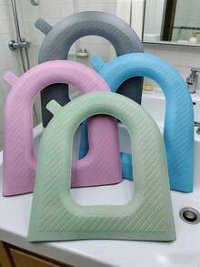 1pc Thick Waterproof Toilet Mat, Washable Quick-Drying Toilet Pad, Wipe Clean Easily - Multicolor - View 3