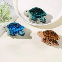 1pc/3pcs Cartoon Sea Turtle Hair Clips, Cute Mini Turtle Hair Claws, Personalized Hair Claw, Street Style Vacation Hair Accessories - Multicolor - View 9