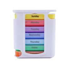 1pc 7 Day Large Capacity Portable Pill Organizer, Removable Daily Compartments AM Noon Evening Bedtime Design, Food PC Polycarbonate Material, Modern Weekly Medication Planner Style, White Color Pattern, Daily Pill Organizer Pill Holder For Travel Home - Clear - View 15
