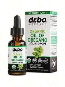 Dr. Bo Organic Oil Of Oregano Liquid Drops - Immune Support, Herbal Tincture, Gut Health, Overall Health - 200 Servings & Vegan - 1 Fl Oz - khác - Xem 1