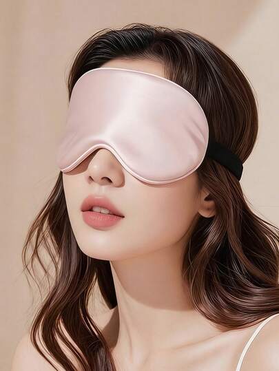 قناع نوم حريري ثنائي الوجه، جملة، قابل للتنفس، مناسب للنوم القيلولة والسفر والطيران، معتم للغاية، ضروري للراحة وتخفيف التعب