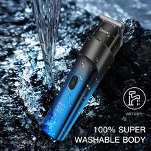 Hatteker 1pc Men's 5-In-1 Electric Hair Clipper, Multi-Function Electric Shaver, Carving Hair Trimmer, Beard Trimmer, Home Haircut Set - View 8