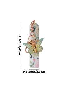 Bộ 5 chai xịt nước hoa mini in họa tiết hoa kèm móc khóa hình bướm 3D, chai xịt cầm tay có thể nạp lại tiện dụng khi đi du lịch, mặt dây chuyền hình bướm thanh lịch và hộp đựng nước hoa. - Nhiều màu - Xem 9